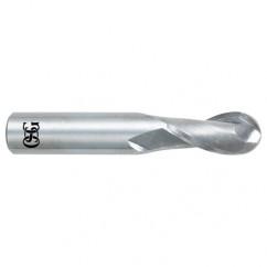 7/32" Dia. - 2-1/2" OAL - Bright CBD - Ball End SE EM - 2 FL - Benchmark Tooling