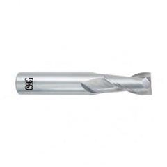 1 Dia. x 4 Overall Length 2-Flute Square End Solid Carbide SE End Mill-Round Shank-Center Cutting-Uncoated - Benchmark Tooling