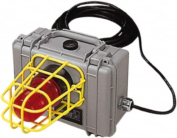 Allegro - Remote Alarm Strobe Light CO Alarm for SAR Systems - Black, Gray, Red & Yellow, Compatible with Filtration Panels - Benchmark Tooling