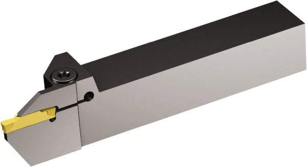 Sandvik Coromant - F123, Internal or External, Left Hand, 1.26" Max Depth of Cut, Indexable Grooving Tool Holder - N123J2-0500-0002-CM Insert Compatibility, 1-1/2" Shank Height, 1-1/2" Shank Width, 8" OAL - Benchmark Tooling