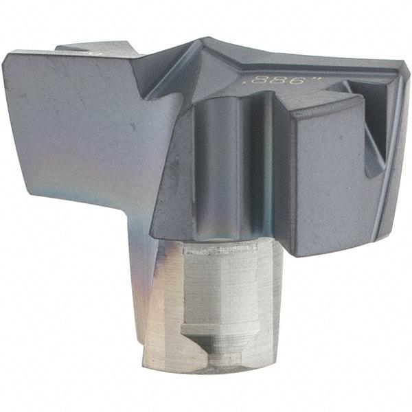 Iscar - Series FCP, 0.886" Diam Grade IC908 Replaceable Drill Tip - Carbide, TiAlN Finish, 22 Seat Size, Through Coolant - Benchmark Tooling