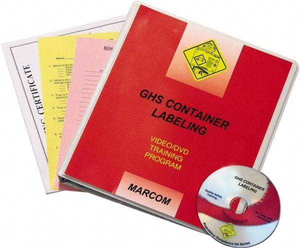 Marcom - GHS Container Labeling, Multimedia Training Kit - 12 Minute Run Time DVD, 1 Course, English - Benchmark Tooling