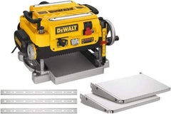 DeWALT - 115 Volt, 15 Amp, 10,000 RPM, Bench Planer - 1/8 Inch Depth of Cut, 13 Inch Wide, 6 Inch Depth Capacity - Benchmark Tooling