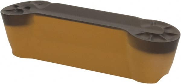 Iscar - 840GDMY Grade IC5010, 8mm Cutting Width Carbide Grooving Insert - 0.157" Max Depth of Cut, Neutral, 0.1575" Corner Radius, TiCN/Al2O3/TiN Finish - Benchmark Tooling