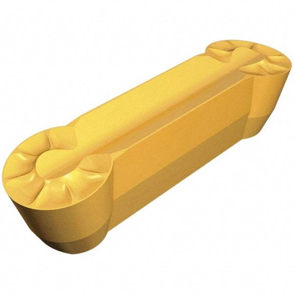 Iscar - 840GDMY Grade IC8250, 8mm Cutting Width Carbide Grooving Insert - 0.157" Max Depth of Cut, Neutral, 0.157" Corner Radius, TiCN/Al2O3/TiN Finish - Benchmark Tooling