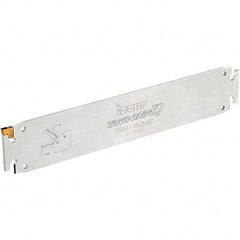Iscar - 2.2047" Blade Height, 10mm Blade Width, 260mm OAL, Neutral Cut, Single End Indexable Cut-Off Blade - TGSU Blade, Tang-GripIQ Series - Benchmark Tooling