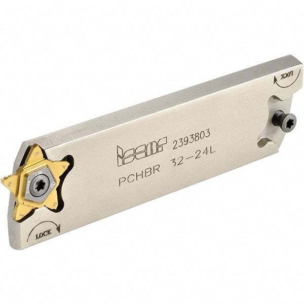 Iscar - 1.26" Blade Height, 0.3346" Blade Width, 110mm OAL, Right Hand Cut, Double End Indexable Cut-Off Blade - PCHB Blade, PentaCut Series - Benchmark Tooling