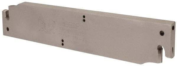 Iscar - 2.0709" Blade Height, 0.394" Blade Width, 10.236" OAL, Right Hand Cut, Single End Indexable Cut-Off Blade - TGFH Blade, Tang-Grip Series - Benchmark Tooling