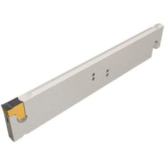 Iscar - 2.2047" Blade Height, 6mm Blade Width, 260mm OAL, Neutral Cut, Single End Indexable Cut-Off Blade - TGSU Blade, Tang-GripIQ Series - Benchmark Tooling
