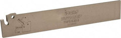 Iscar - 7/8" Blade Height, 0.098" Blade Width, 5-29/32" OAL, Neutral Cut, Single End Indexable Cut-Off Blade - TGFS Blade, Tang-Grip Series - Benchmark Tooling