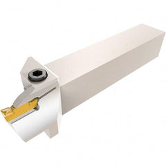 Iscar - HFH, External, Left Hand, 1.26" Max Depth of Cut, 0.197" Max Groove Width, Indexable Grooving Tool Holder - H.PL 50.. Insert Compatibility, 1" Shank Height, 1" Shank Width, 6" OAL - Benchmark Tooling