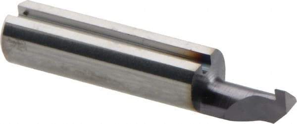 Iscar - 0.7mm Groove Width, 3mm Min Hole Diam, 5mm Max Hole Depth, Grooving Grooving Tool - 5mm Projection, 19mm OAL, Solid Carbide, TiAlN/TiN Finish - Exact Industrial Supply