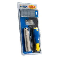 Iscar - 1" Cut Diam, 1" Shank Diam, Indexable Square Shoulder Helical End Mill - HM90 ADKT 1505PDR Inserts, Weldon Shank, Series Heli2000 - Benchmark Tooling
