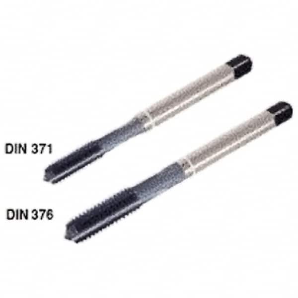 Iscar - M6x1.00 Metric Coarse 6HX 4 Flute High Speed Steel Straight Flute Machine Tap - Modified Bottoming, Right Hand Thread, 80mm OAL, 17mm Thread Length, Oversize - Exact Industrial Supply