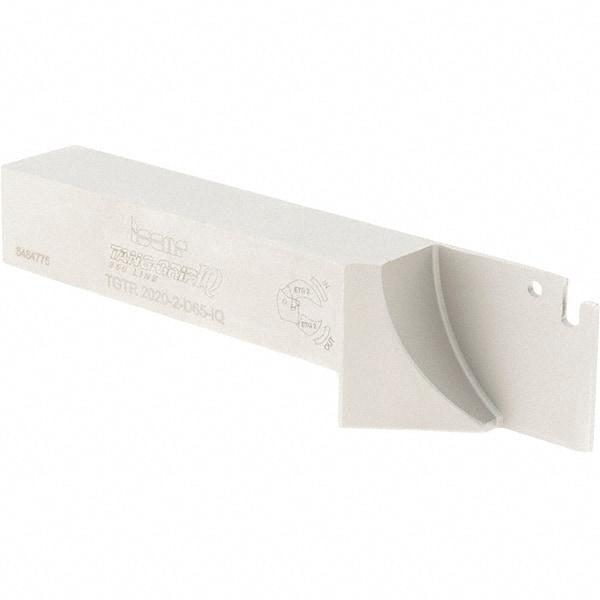 Iscar - External Thread, 1.2795" Max Depth of Cut, 1.65mm Min Groove Width, 125mm OAL, Right Hand Indexable Grooving Cutoff Toolholder - 20mm Shank Height x 20mm Shank Width, TAG Insert Style, TGT Toolholder Style, Series Tang-Grip - Benchmark Tooling