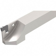 Iscar - External Thread, 0.689" Max Depth of Cut, 1.8mm Min Groove Width, 120mm OAL, Left Hand Indexable Grooving Cutoff Toolholder - 16mm Shank Height x 12mm Shank Width, TAG Insert Style, TGT Toolholder Style, Series Tang-Grip - Benchmark Tooling