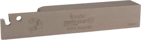 Iscar - External Thread, 1-1/2" Max Depth of Cut, 4.7mm Min Groove Width, 150.11mm OAL, Right Hand Indexable Grooving Cutoff Toolholder - 1" Shank Height x 1" Shank Width, TAG 5 Insert Style, TGT Toolholder Style, Series Tang-Grip - Benchmark Tooling