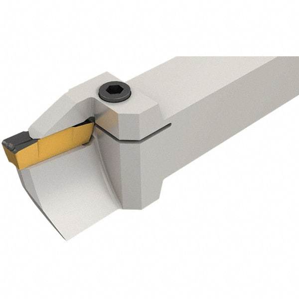 Iscar - GHFG, External, Left Hand, 8mm Max Groove Width, Indexable Grooving Tool Holder - GDM.., GI.. Insert Compatibility, 25mm Shank Height, 25mm Shank Width, 150mm OAL - Benchmark Tooling