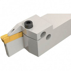 Iscar - GHD, External, Right Hand, 25mm Max Depth of Cut, 6.6 to 8.3mm Groove Width, Indexable Grooving Tool Holder - GDM.., GI.. Insert Compatibility, 32mm Shank Height, 32mm Shank Width, 170mm OAL, Through Coolant - Benchmark Tooling