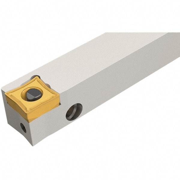 Iscar - PQLC, Right Hand Cut, 1/2" Shank Height x 1/2" Shank Width, Neutral Rake Indexable Turning Toolholder - 0.59" OAL, QCMT Insert Compatibility, Series Isoturn - Benchmark Tooling