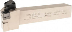 Iscar - PCLN, Right Hand Cut, 1" Shank Height x 1" Shank Width, Negative Rake Indexable Turning Toolholder - 6" OAL, CNMX Insert Compatibility, Series Heliturn - Benchmark Tooling