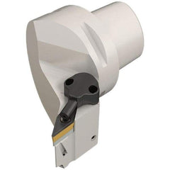 Iscar - Right Hand Cut, Size C6, VBMT & VC.. Insert Compatiblity, External Modular Turning & Profiling Cutting Unit Head - 45mm Ctr to Cutting Edge, 65mm Head Length, Through Coolant, Series Isoturn - Benchmark Tooling