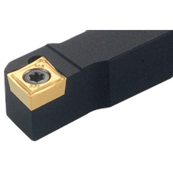 Iscar - SCAC, Right Hand Cut, 16mm Shank Height x 16mm Shank Width, Neutral Rake Indexable Turning Toolholder - 125mm OAL, CC.T Insert Compatibility, Series Isoturn - Benchmark Tooling