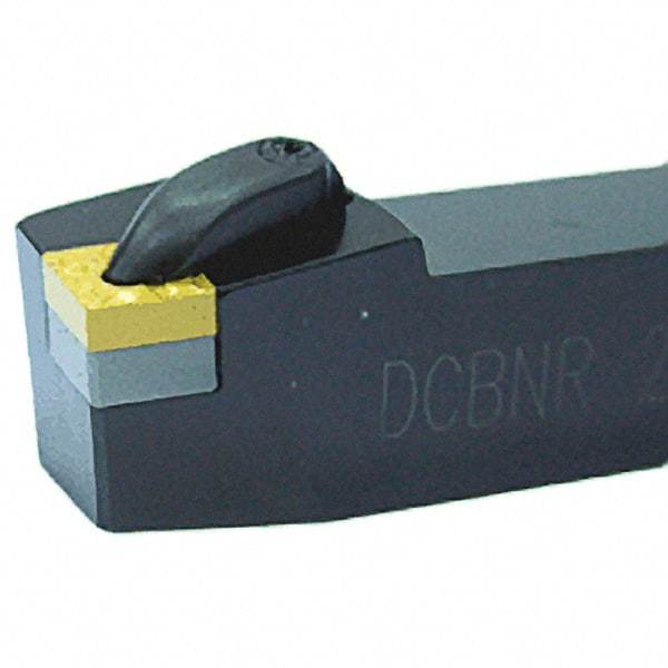 Iscar - DCBN, Left Hand Cut, 75° Lead Angle, 25mm Shank Height x 25mm Shank Width, Negative Rake Indexable Turning Toolholder - 150mm OAL, CN.. Insert Compatibility, Series Isoturn - Benchmark Tooling