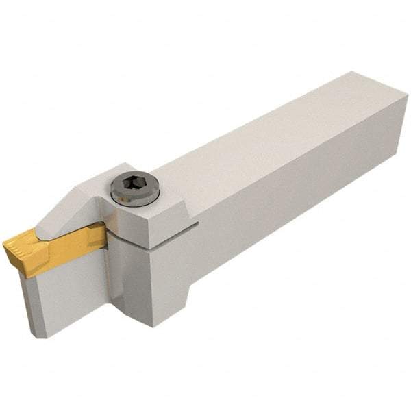 Iscar - GHD, External, Right Hand, 12mm Max Depth of Cut, 6.6 to 8.3mm Groove Width, Indexable Grooving Tool Holder - GD.., GI.. Insert Compatibility, 25mm Shank Height, 25mm Shank Width, 140mm OAL - Benchmark Tooling