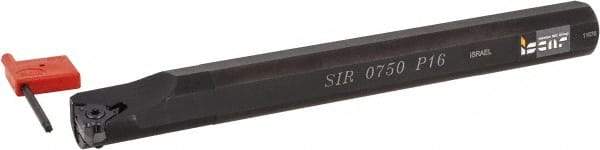 Iscar - Internal Thread, Right Hand Cut, 3/4" Shank Width x 3/4" Shank Height Indexable Threading Toolholder - 7" OAL, 16IRM Insert Compatibility, SI Toolholder, Series SIR - Benchmark Tooling