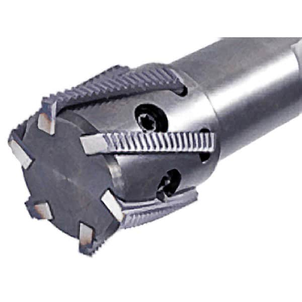 Iscar - 1.26" Cut Diam, 2.36" Max Depth of Cut, 1-1/4" Shank Diam, Internal/External Indexable Thread Mill - Insert Style MTH-BSPT, MTH-F, MTH-ISO, MTH-NPT, MTH-UN, MTH-W, 1.26" Insert Size, 5 Inserts, Toolholder Style MTSRH, 5" OAL - Benchmark Tooling