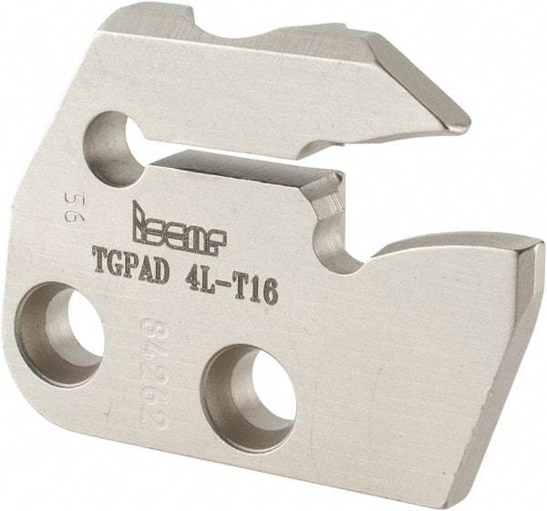 Iscar - Left Hand Cut, 5mm Insert Width, Cutoff & Grooving Support Blade for Indexables - 16mm Max Depth of Cut, 5.2mm Head Projection - Benchmark Tooling