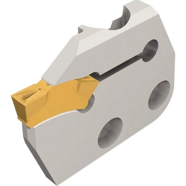 Iscar - Right Hand Cut, 6.35mm Insert Width, Cutoff & Grooving Support Blade for Indexables - 22mm Max Depth of Cut, TGMF (Full Radius), TGMF/P Insert - Benchmark Tooling