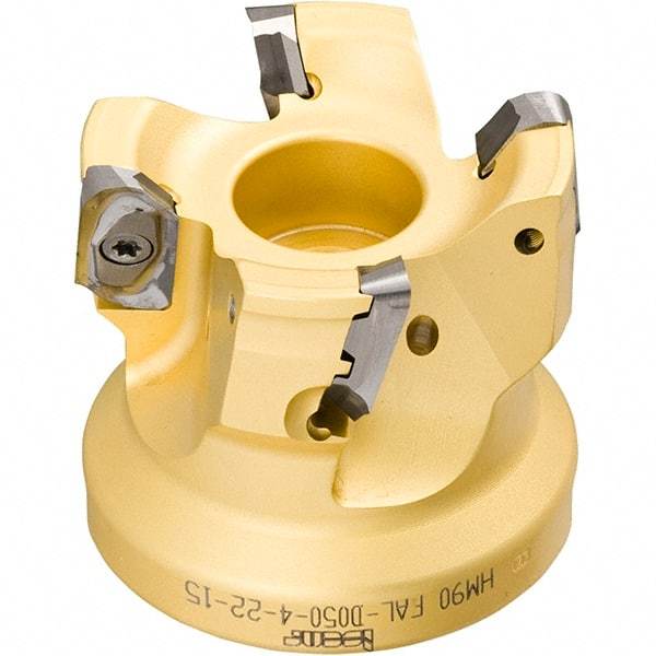 Iscar - Arbor Hole Connection, 0.118" Cutting Width, 14.8mm Depth of Cut, 63mm Cutter Diam, 22mm Hole Diam, 8 Tooth Indexable Slotting Cutter - SDN Toolholder, LNET Insert, Right Hand Cutting Direction - Benchmark Tooling