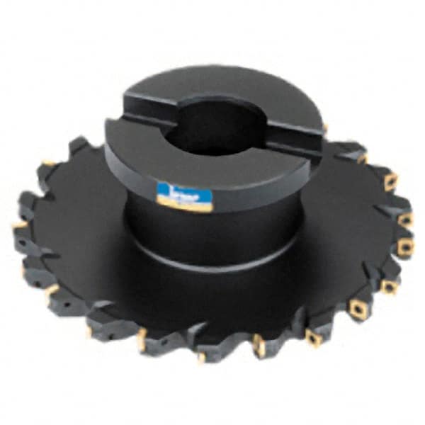 Iscar - Shell Mount E Connection, 0.7874" Cutting Width, 2.4409" Depth of Cut, 200mm Cutter Diam, 1.5748" Hole Diam, 8 Tooth Indexable Slotting Cutter - FDN Toolholder, QD.T Insert - Benchmark Tooling