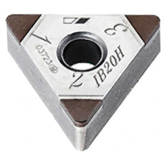 Iscar - TNGA332 M3 Grade IB20H PCBN Turning Insert - Uncoated, 60° Triangle, 3/8" Inscr Circle, 3/16" Thick, 1/32" Corner Radius - Benchmark Tooling