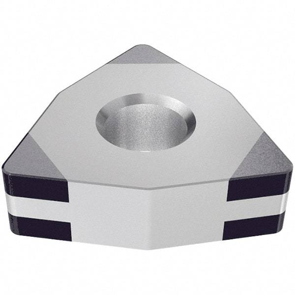 Iscar - WNGA432 M6 Grade IB10HC PCBN Turning Insert - TiN Finish, 80° Trigon, 1/2" Inscr Circle, 3/16" Thick, 1/32" Corner Radius - Benchmark Tooling