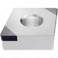 Iscar - CNGA432 M2 Grade IB20H PCBN Turning Insert - Uncoated, 80° Diamond, 1/2" Inscr Circle, 3/16" Thick, 1/32" Corner Radius - Benchmark Tooling