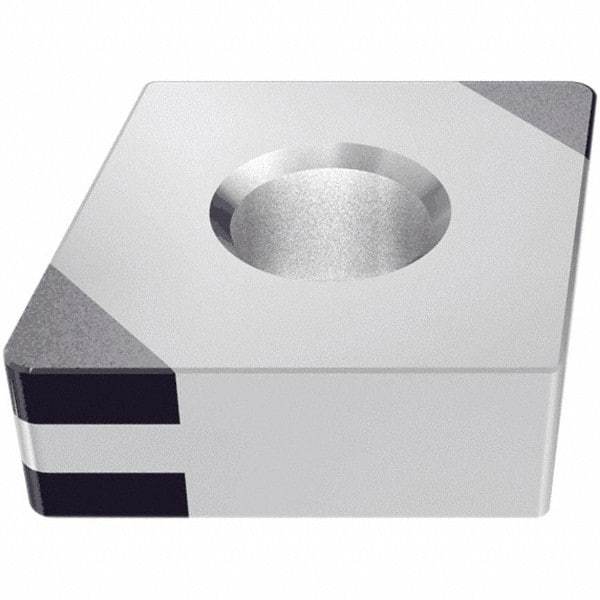 Iscar - CNGA432 WG Grade IB55 CBN Turning Insert - Uncoated, 80° Diamond, 1/2" Inscr Circle, 3/16" Thick, 1/32" Corner Radius - Benchmark Tooling