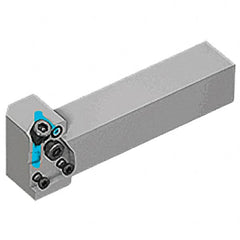 Iscar - MAH, External, Left Hand, Indexable Grooving Tool Holder - 1-1/4" Shank Height, 1-1/4" Shank Width, 5-1/2" OAL, Through Coolant - Benchmark Tooling