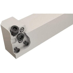Iscar - MAH, External, Right Hand, Indexable Grooving Tool Holder - 20mm Shank Height, 20mm Shank Width, 130mm OAL, Through Coolant - Benchmark Tooling