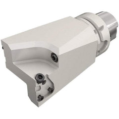 Iscar - 130mm Head Length, Modular Grooving Blade Holder Head - System Size HSK A63WH, Through Coolant - Benchmark Tooling