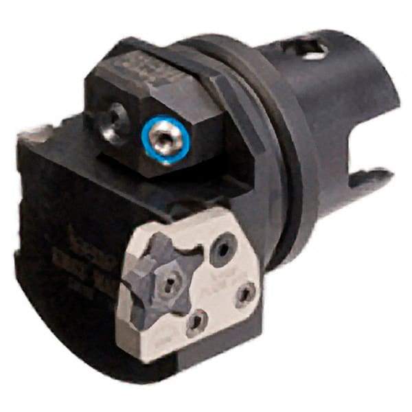 Iscar - 43mm Head Length, Modular Grooving Blade Holder Head - Right Hand Cut, System Size IM40, Through Coolant - Benchmark Tooling