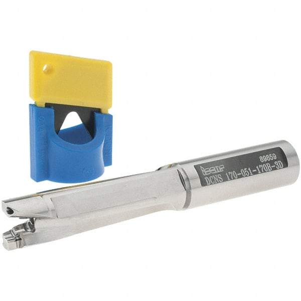 Iscar - 17mm to 17.9mm Diam, 3xD, 51mm Max Depth, 17mm Shank Diam, 119.9mm OAL, Replaceable-Tip Drill - FCP, ICK, ICK-2M, ICM, ICN, ICP, iCP-2M Insert, 17 Seat Size, 45390317 Toolholder, Series UniSumoCham - Benchmark Tooling