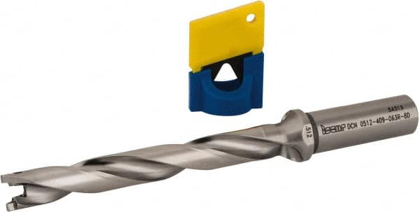 Iscar - 0.512" to 35/64" Diam, 8xD, 4.09" Max Depth, 5/8" Shank Diam, 6.68" OAL, Replaceable-Tip Drill - FCP, ICK, ICK-2M, ICM, ICN, ICP, iCP-2M Insert, 13 Seat Size, 45391018 Toolholder, Series SumoCham - Benchmark Tooling