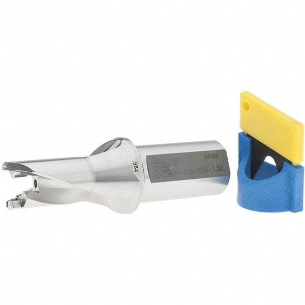 Iscar - 0.984" to 1.02" Diam, 1.5xD, 1-1/2" Max Depth, 1-1/4" Shank Diam, 5.39" OAL, Replaceable-Tip Drill - FCP, ICK, ICK-2M, ICM, ICN, ICP, iCP-2M Insert, 25 Seat Size, 45391380 Toolholder, Series SumoCham - Benchmark Tooling