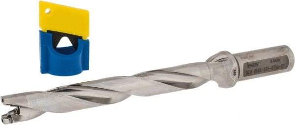 Iscar - 0.669" to 0.705" Diam, 8xD, 5.35" Max Depth, 3/4" Shank Diam, 8.38" OAL, Replaceable-Tip Drill - FCP, ICK, ICK-2M, ICM, ICN, ICP, iCP-2M Insert, 17 Seat Size, 45391646 Toolholder, Series SumoCham - Benchmark Tooling