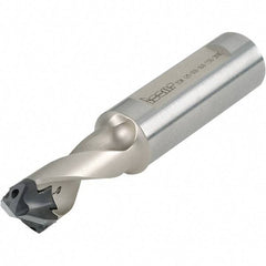 Iscar - 0.59 to 5/8" Diam, 1.5xD, 0.91" Max Depth, 3/4" Shank Diam, 3.74" OAL, Replaceable Tip Drill - IDK, IDM, IDN, IDP Insert, 15 Seat Size, DSM Toolholder, Series ChamDrillJet - Benchmark Tooling