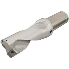 Iscar - 1.63" Max Drill Depth, 2xD, 13/16" Diam, Indexable Insert Drill - 2 Inserts, 1" Shank Diam, Straight Shank - Benchmark Tooling