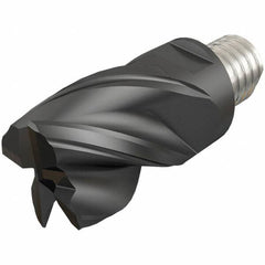 Iscar - MM EC-CF Grade IC908 Carbide End Milling Tip Insert - TiAlN Finish, 4 Flutes, 16mm Cutting Diam, 12mm Depth of Cut, 20.5mm Extension, 0.02" Cnr Rad, 38° Helix - Benchmark Tooling